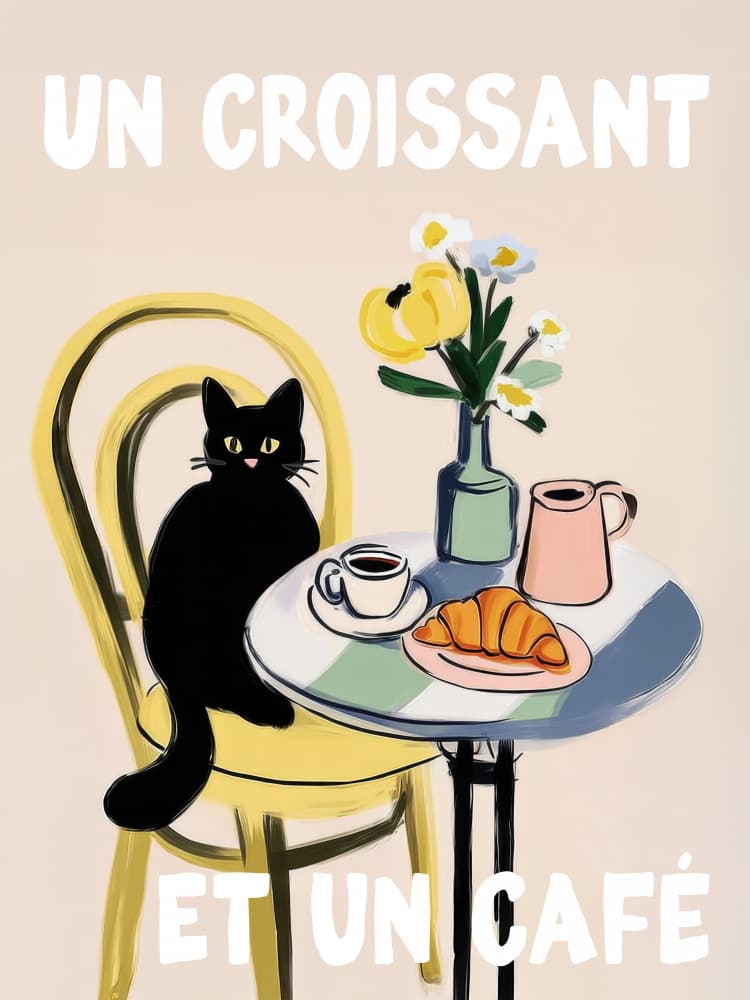Un Croissant by Kathrin Pienaar — canvas wall art
