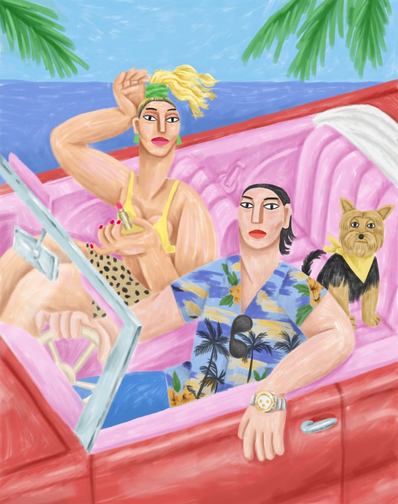 La Classe À Palavas by Cépé — canvas wall art