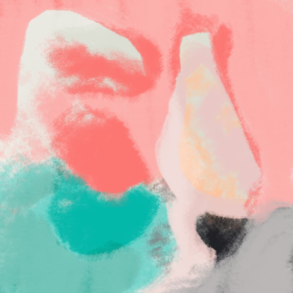 Soft Abstract Shapes by Dina Dankers — canvas wall art