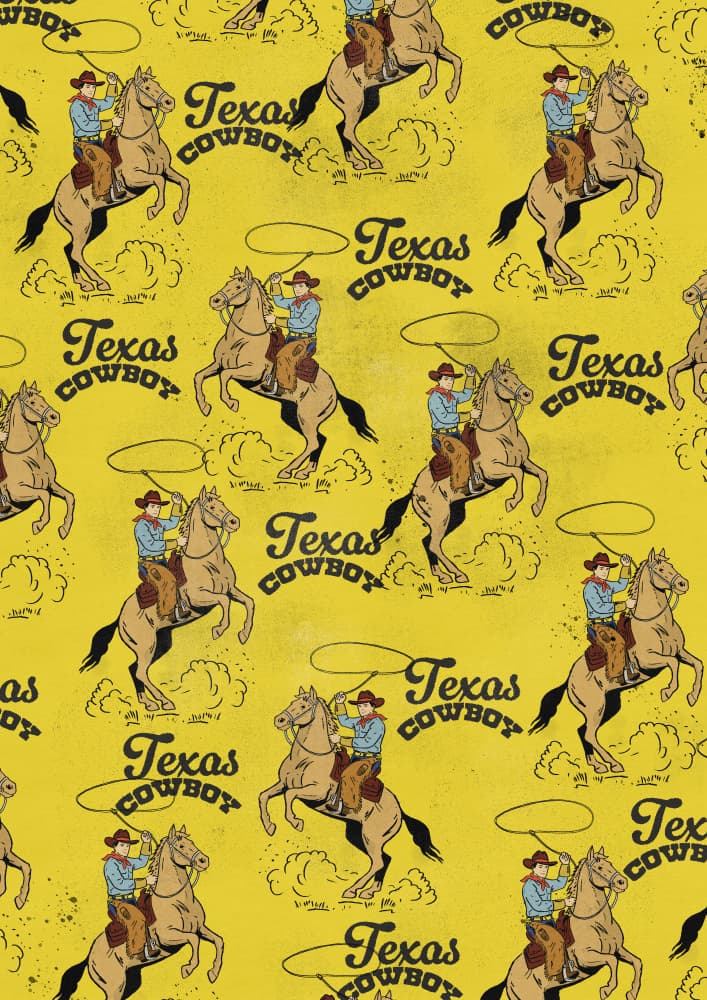 Vintage Texas Cowboy