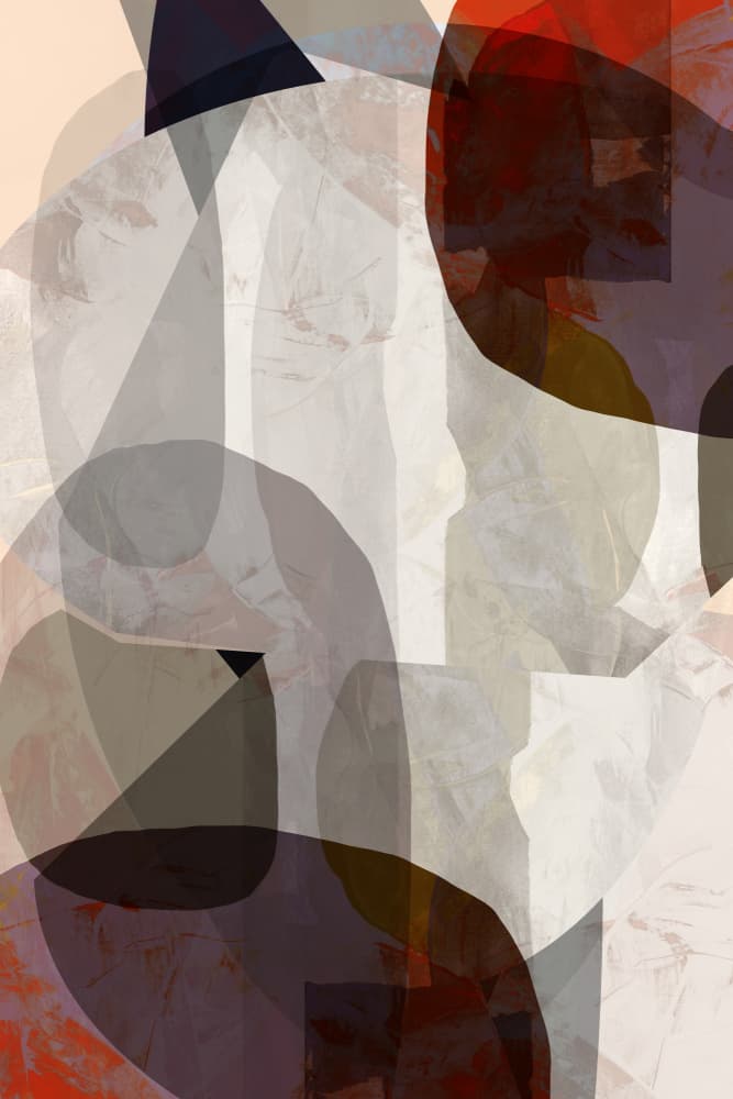 Earthy Abstract Layers by cartissi — canvas wall art
