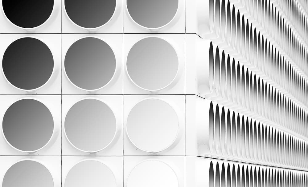 Monochrome Architectural Gradients by Greetje van Son — canvas wall art