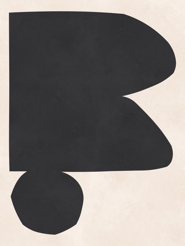 Organic Minimalist Shape by Vitor Costa — canvas wall art