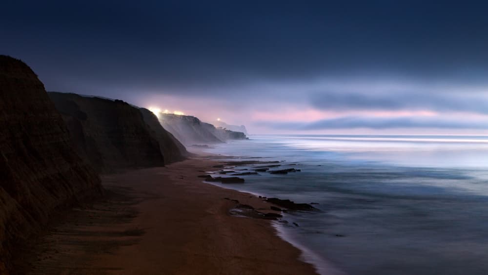 Coastal Twilight Glow by Gonçalo Capitão — canvas wall art