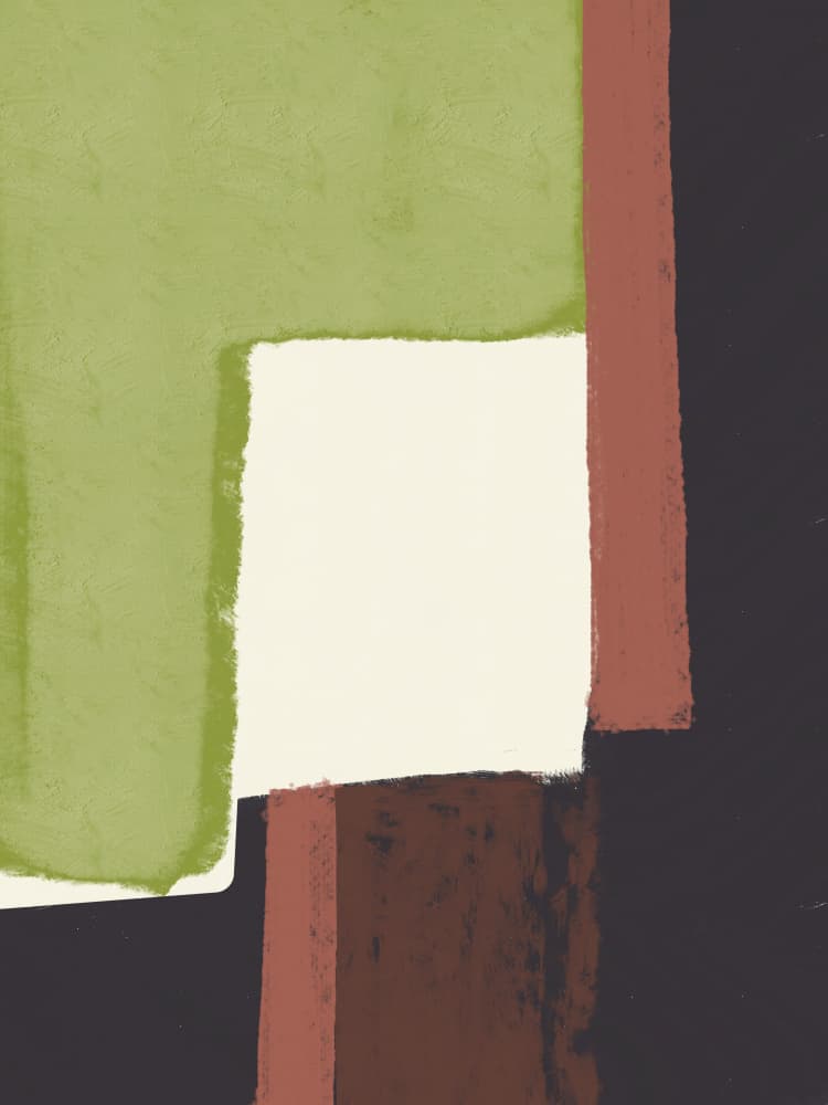 Modern Color Block Abstract by Little Dean — canvas wall art