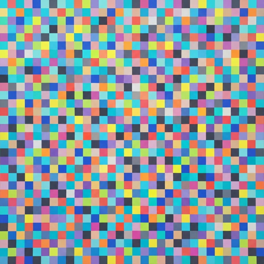 Vibrant Mosaic Grid by Andreas Magnusson — canvas wall art