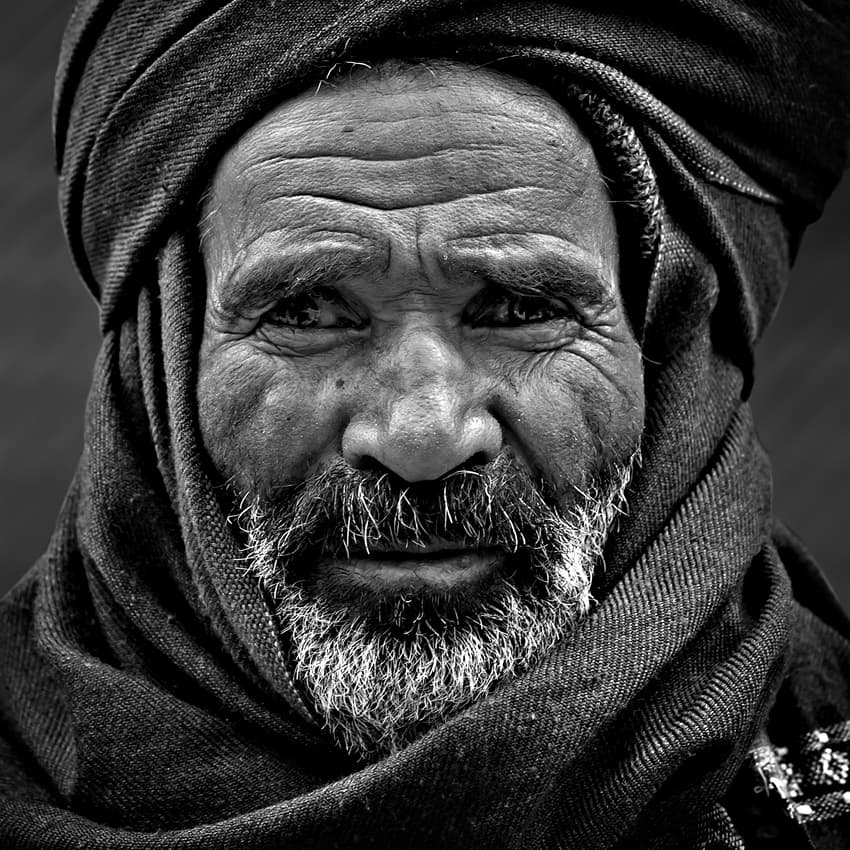 Wise Elder Portrait by Mohammadreza Momeni — canvas wall art