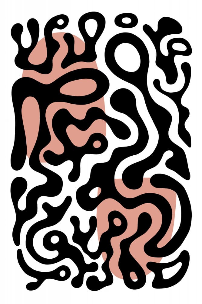 Organic Abstract Shapes by Melanie Viola — canvas wall art