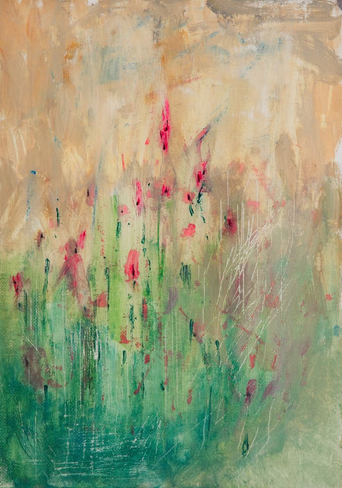 Vibrant Floral Abstract by Dale Hefer — canvas wall art