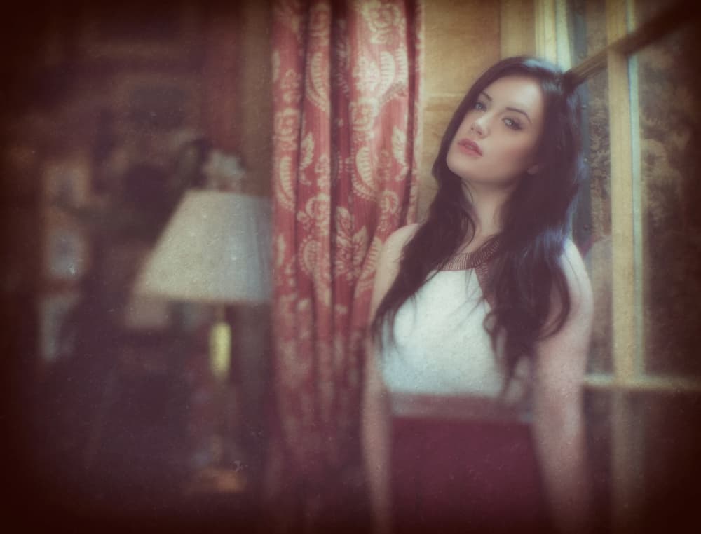 Pensive Woman Indoors by Paul — canvas wall art