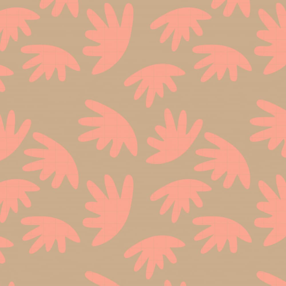 Organic Peach Shapes by Dina Dankers — canvas wall art
