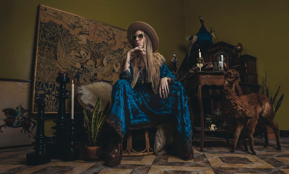 Bohemian Woman Portrait by gNo — canvas wall art