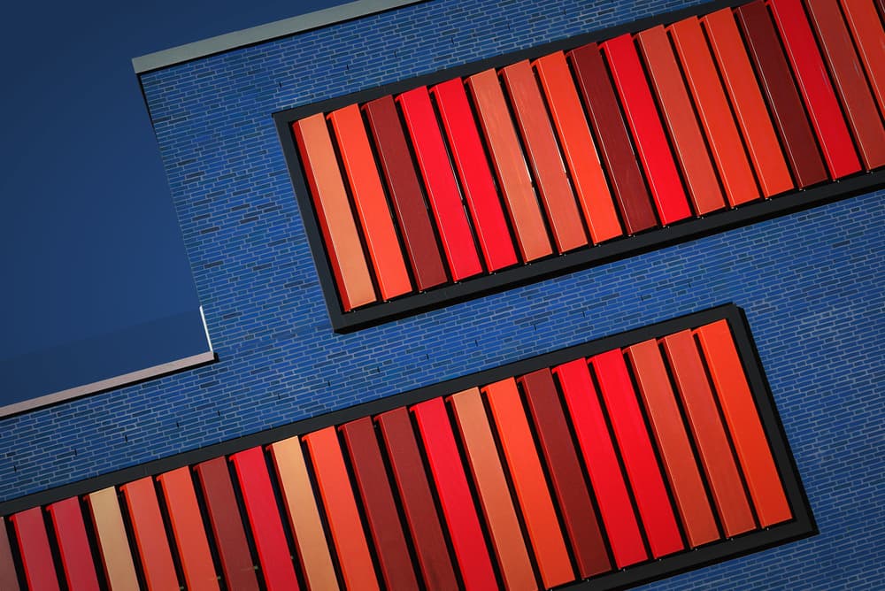 Modern Color Facade by Hans-Wolfgang Hawerkamp — canvas wall art