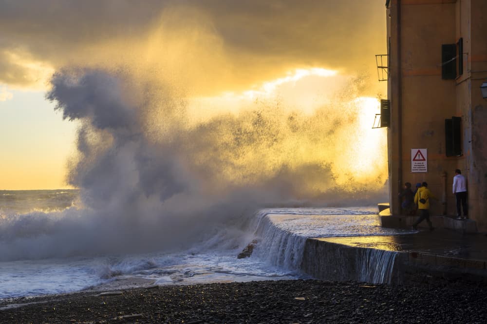Powerful Golden Waves by Alessandro Traverso — canvas wall art