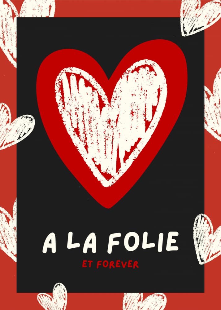 Heart Love A La Folie by RS LAB STUDIO — canvas wall art