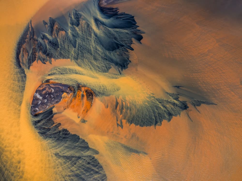 Braided River Delta by John Fan — canvas wall art
