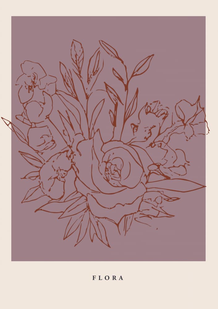 Floralineno08 by Treechild — canvas wall art
