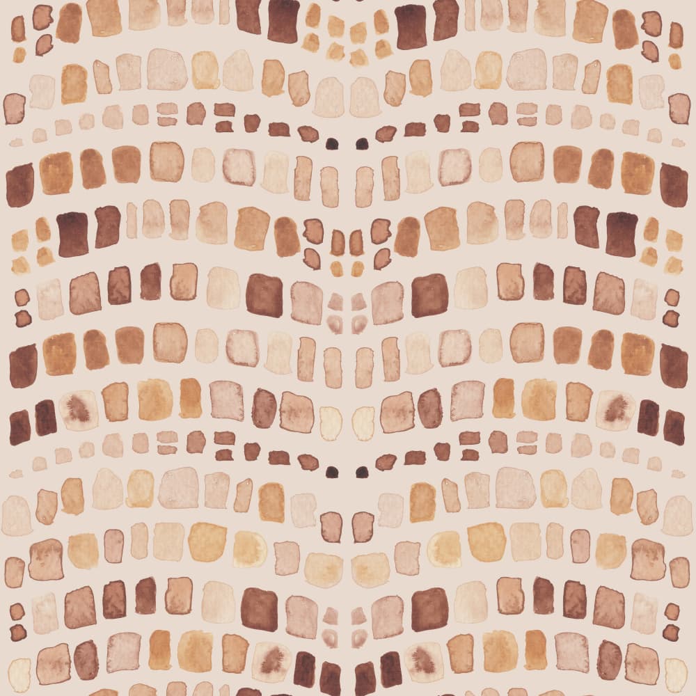 Earthy Mosaic Pattern by Irene Demetri — canvas wall art