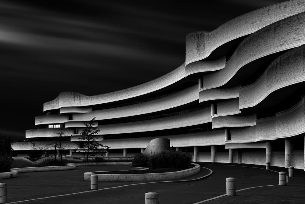 Modern Architectural Curves by Steven Zhou — canvas wall art