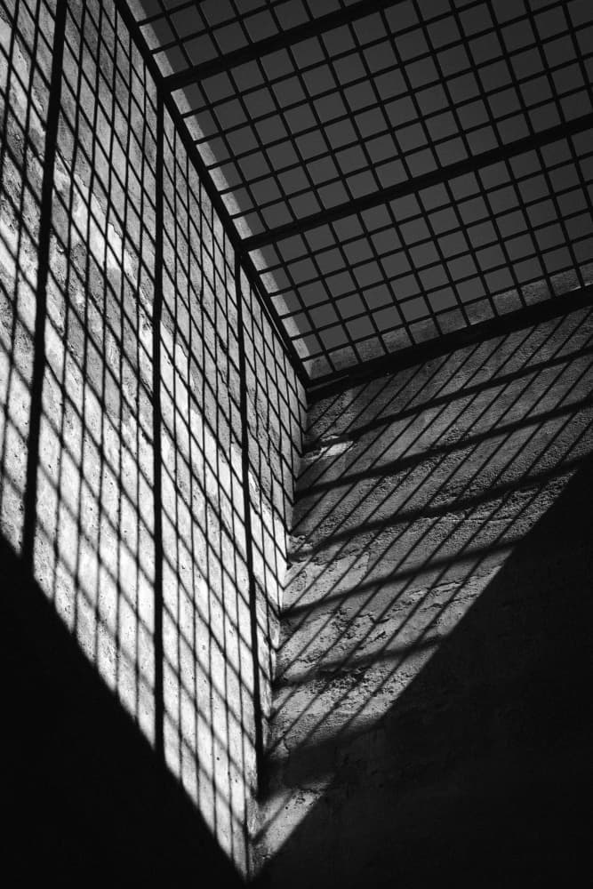 Abstract Grid Shadows by Aimee Giles — canvas wall art