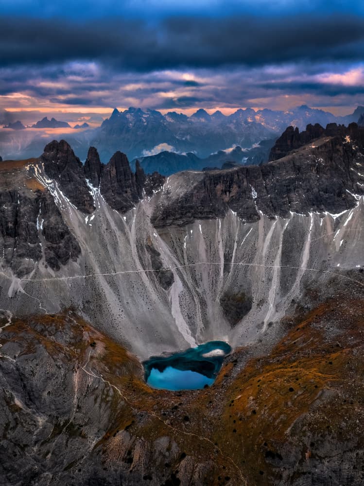 Dramatic Alpine Lake by Songlin Xu — canvas wall art