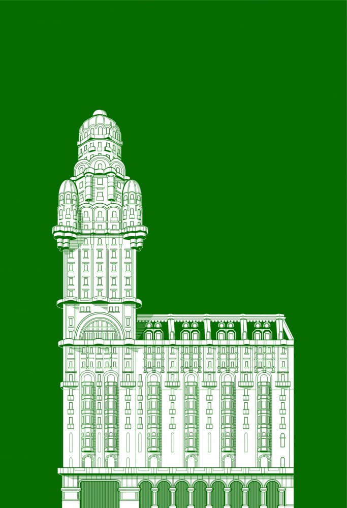 Ornate Urban Building by zaglono — canvas wall art