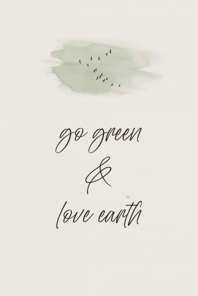 Go Green Love Earth by Melanie Viola — canvas wall art