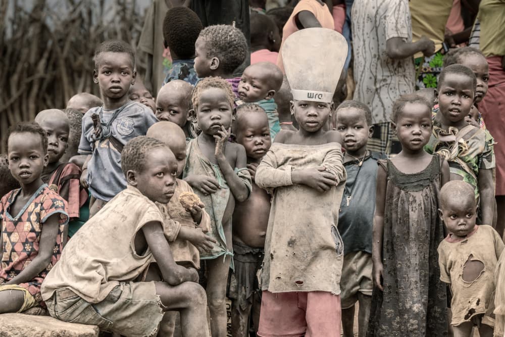 African Village Children by Trevor Cole — canvas wall art