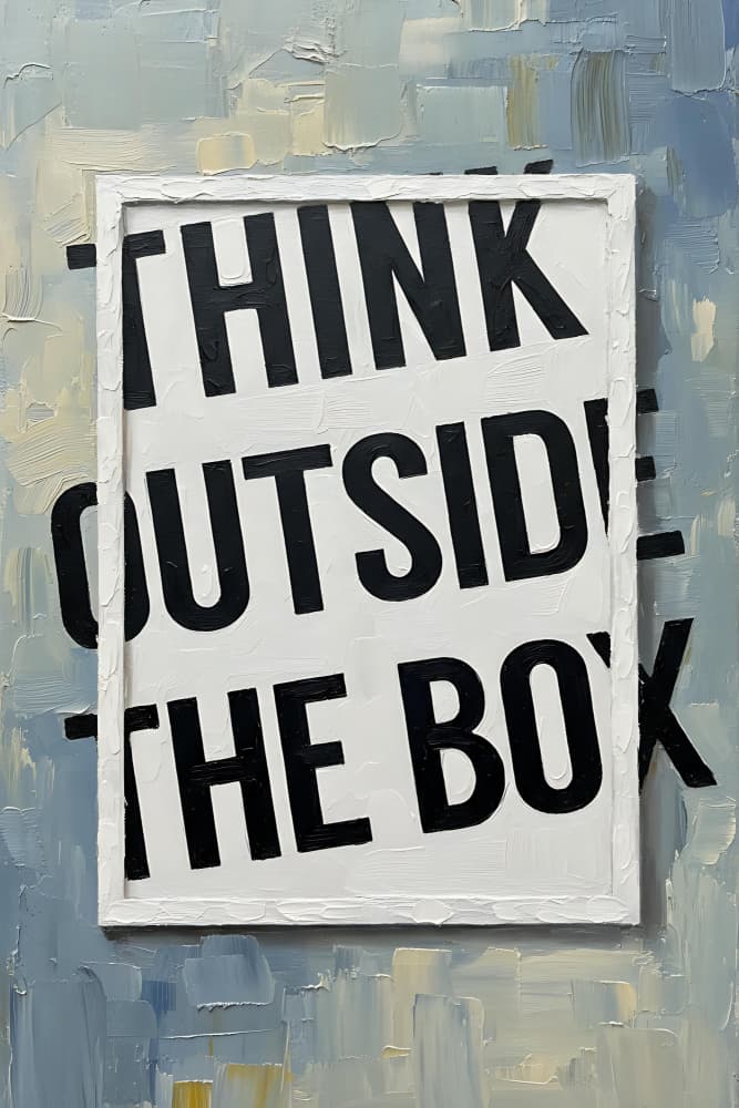 Think Outside The Box by HUGO — canvas wall art