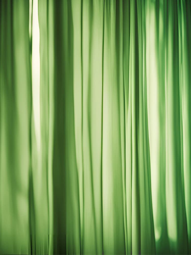 Soft Green Fabric Folds by Ohkimiko — canvas wall art