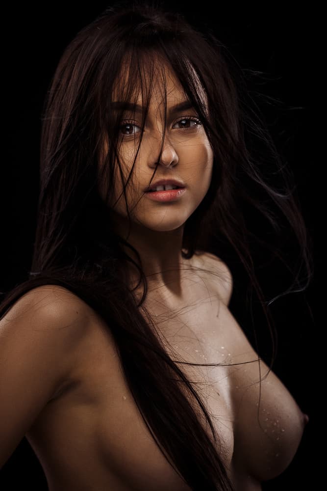 Sensual Wet Portrait by Martin Krystynek MQEP — canvas wall art