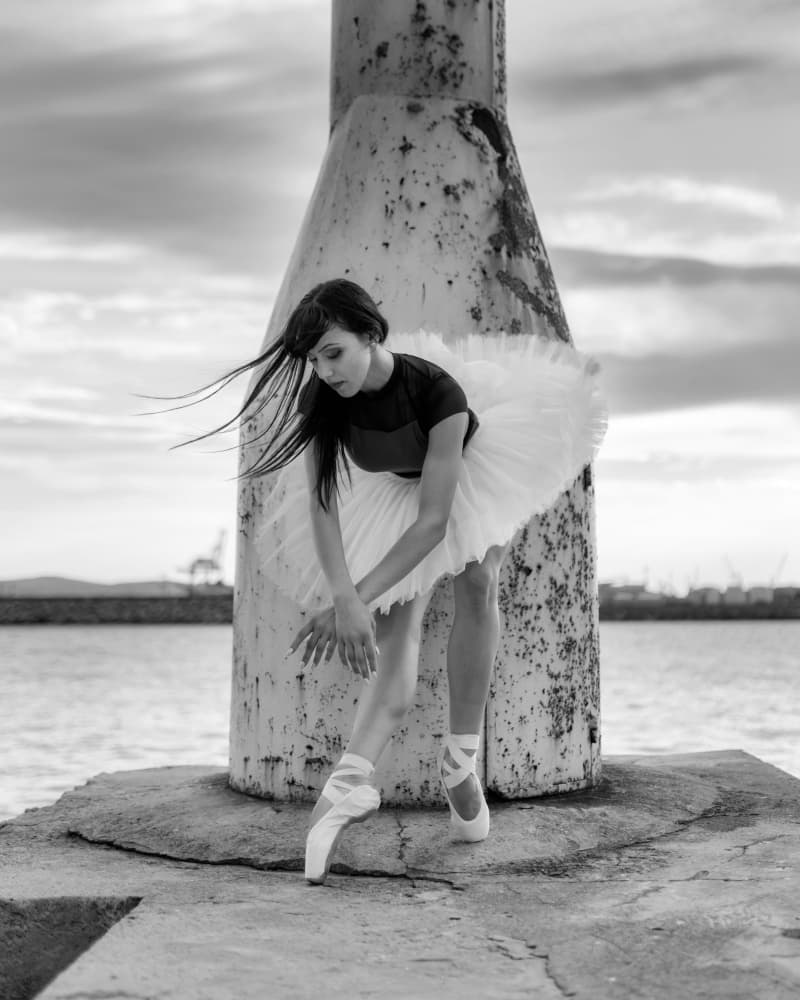 Dramatic Outdoor Ballet by Vasil Nanev — canvas wall art