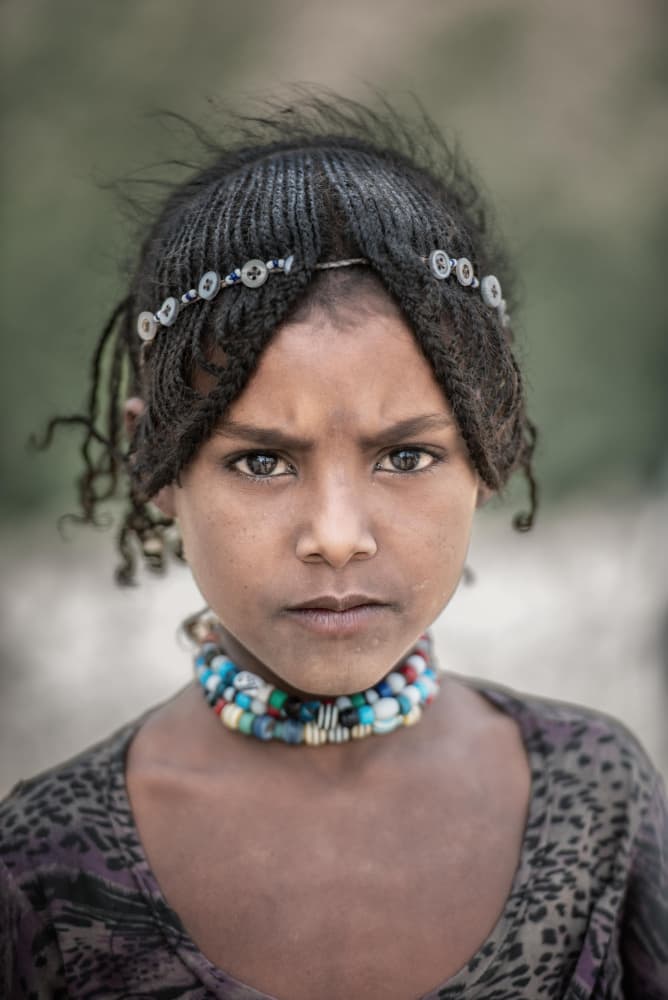African Girl Portrait by Trevor Cole — canvas wall art