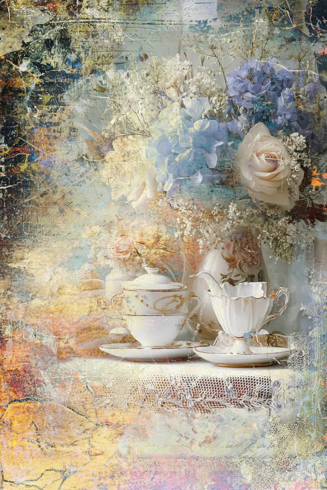 Vintage Tea Time by Rafal Kulik — canvas wall art