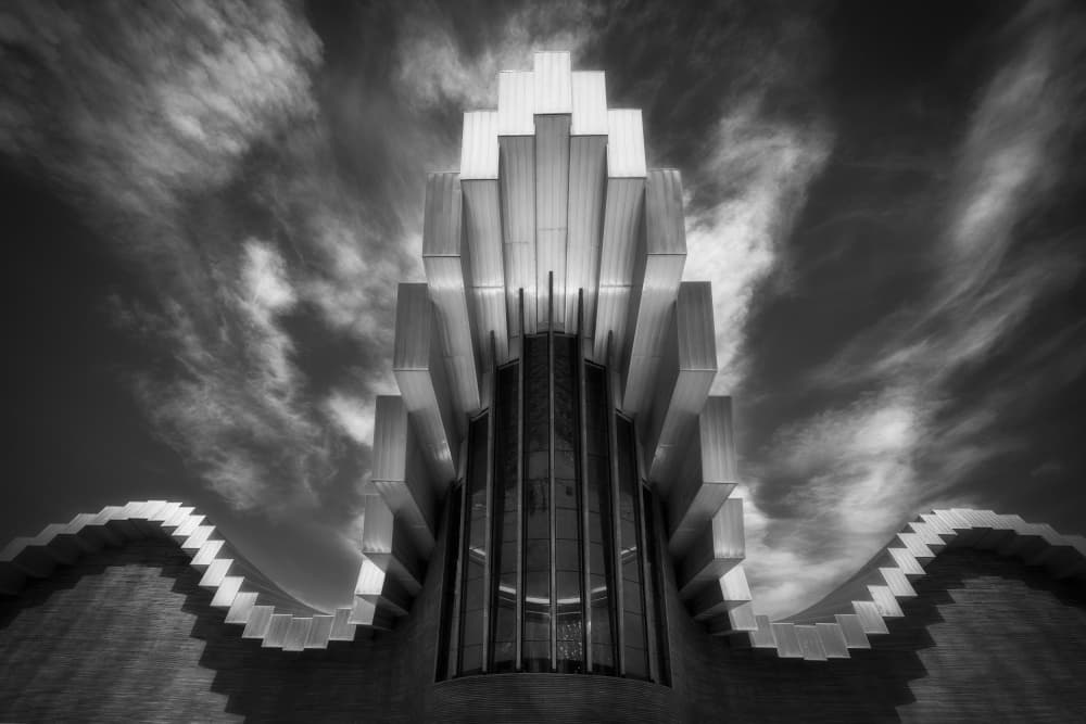 Dramatic Modern Architecture by Oskar Baglietto — canvas wall art