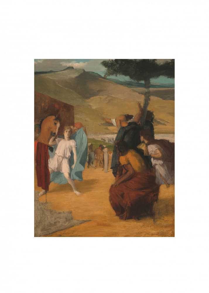 Alexander and Bucephalus by Edgar Degas — canvas wall art