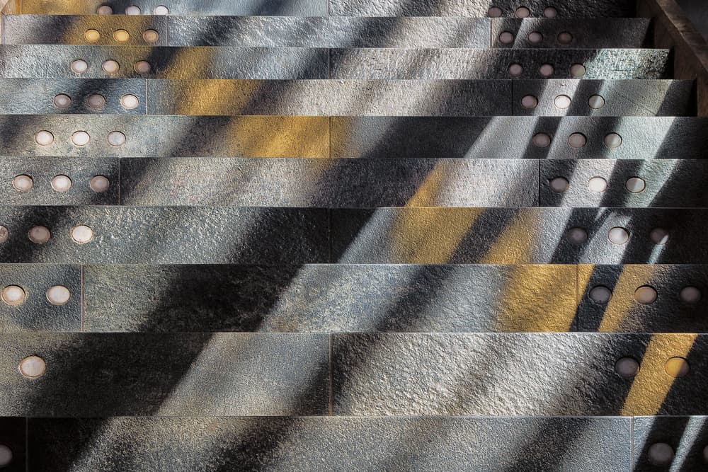 Sunlit Staircase Pattern by Henk van Maastricht — canvas wall art