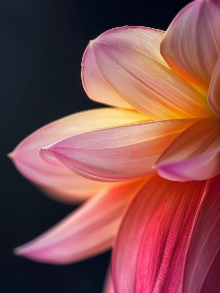 Warm Dahlia Glow by Bilge Paksoylu — canvas wall art
