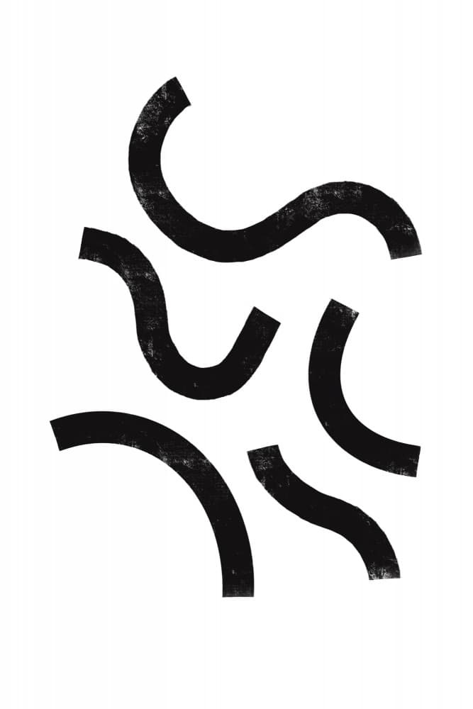 Curved Rhythms by uplusmestudio — canvas wall art