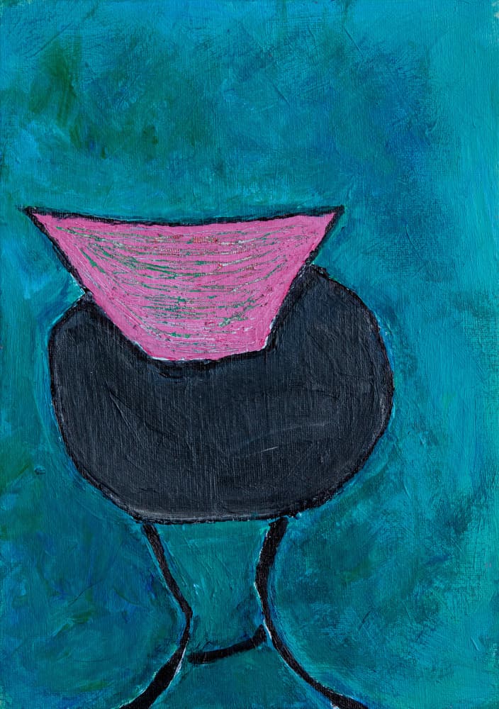 Abstract Pink Figure by Dale Hefer — canvas wall art