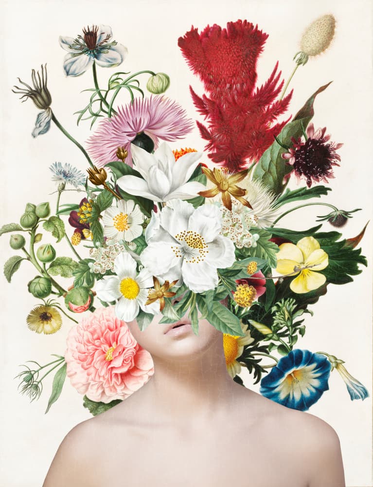Blossoming Woman by Marja van den Hurk — canvas wall art
