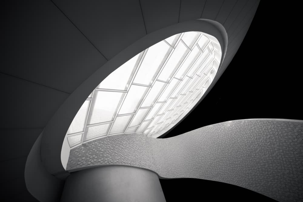Geometric Light Structure by Olavo Azevedo — canvas wall art