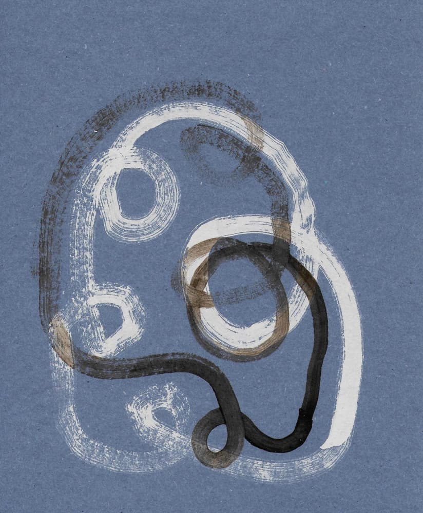 Intertwined Organic Strokes by Santhosh ch — canvas wall art