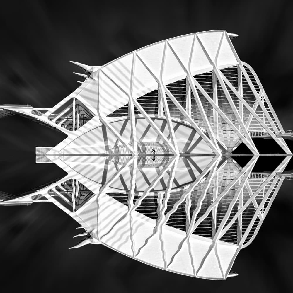 Modern Architectural Reflection by jordiegeatorrent — canvas wall art