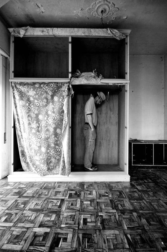 Solitary Man in Cabinet by Carlo Ferrara — canvas wall art