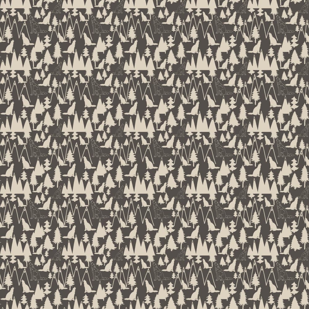 Howling Wolves Forest by Gemma Bardot — canvas wall art