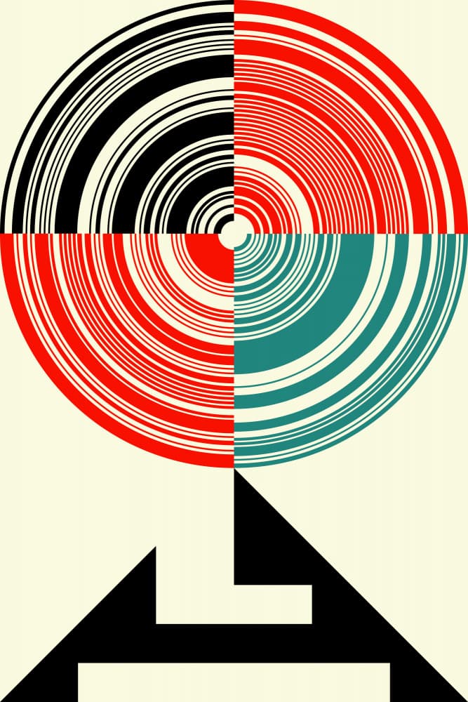 Dynamic Geometric Pattern by Petr Strnad — canvas wall art