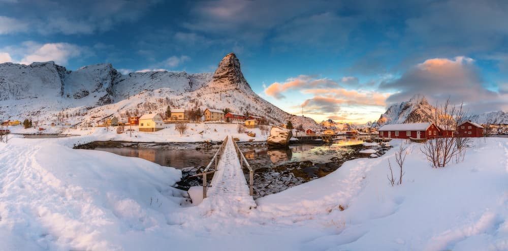 Lofoten Winter Morning by David Martin Castan — canvas wall art