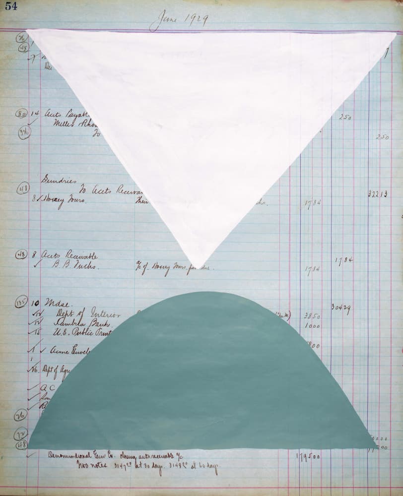 Geometric Ledger Abstract by Renée Stramel — canvas wall art