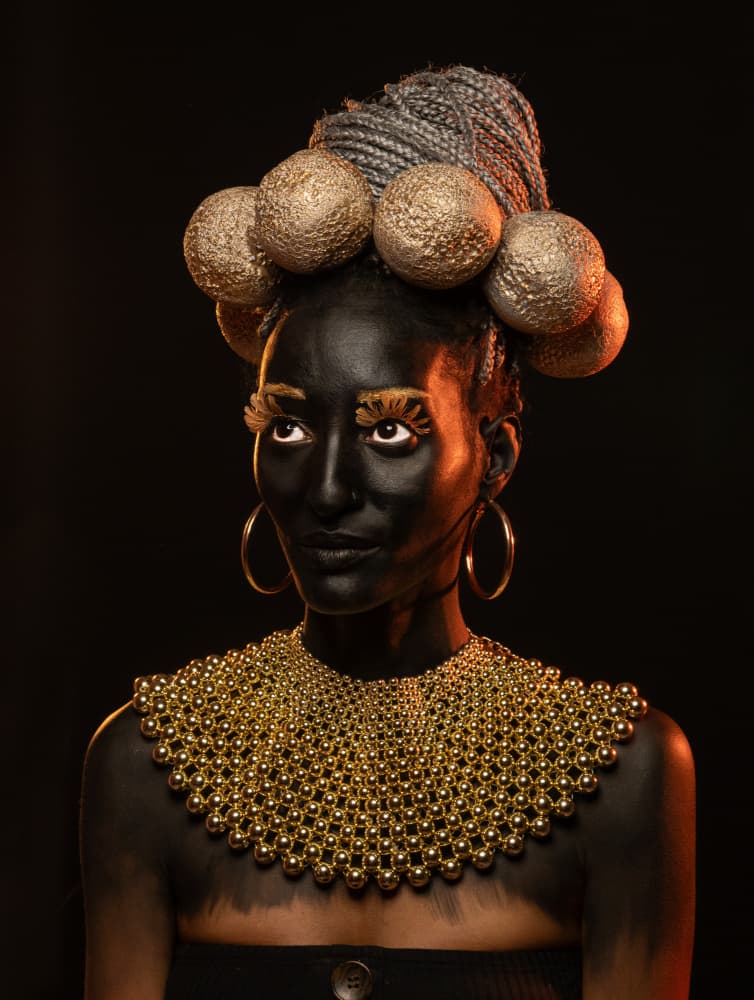 Regal Golden Woman by Svetlana Kirzh — canvas wall art